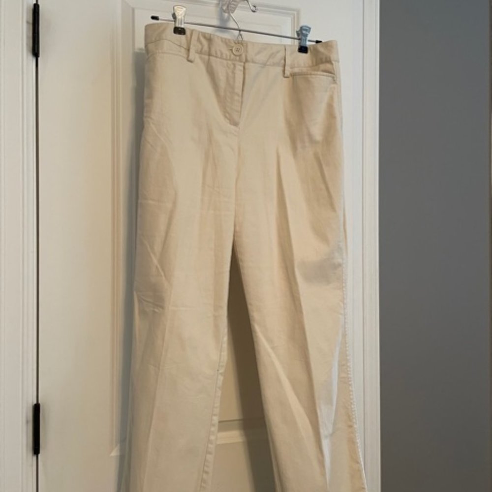 Talbots dress jean/pant, cream/lt tan color